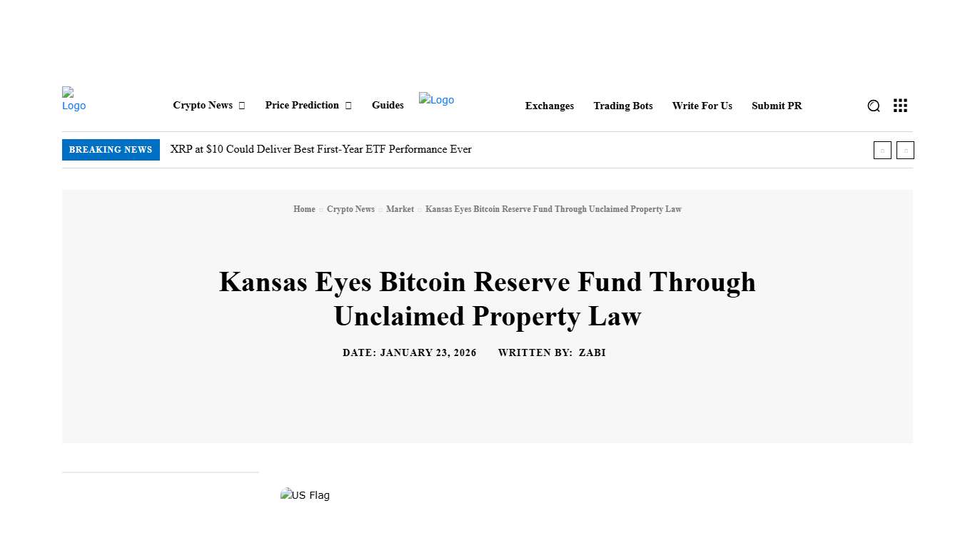 Kansas Eyes Bitcoin Reserve Fund Through Unclaimed Property Law